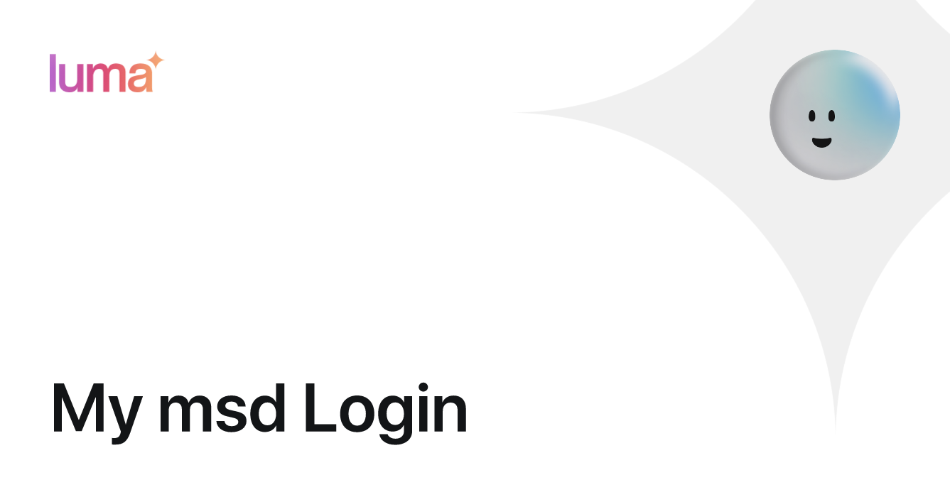 My msd Login · Luma